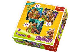 Puzzle trefl 3in1 atentie la fantome scooby doo