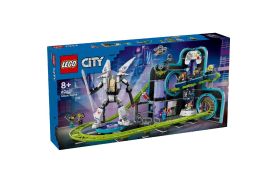 Lego city parc cu roller-coaster lumea robotilor 60421