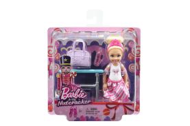 Papusa barbie chelsea blonda set de joaca spargatorul de nuci
