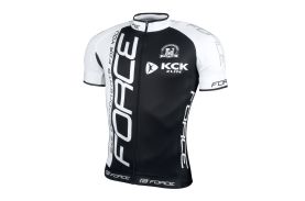 Tricou Force Team maneci scurte negru/alb S