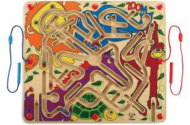 Hape labirint magnetic zoo'm - distractie la dublu