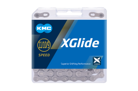Lant KMC X-Glide Cues 9/10/11 viteze 126 Zale Gri
