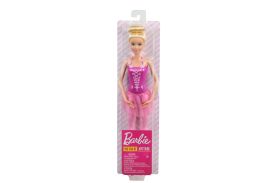 Papusa barbie balerina blonda cu costum roz