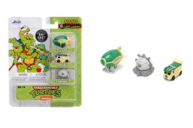 Jada set 3 masinute metalice testoasele ninja 4cm