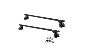 Sistem Bare transversale Green Valley RAPIDO aluminiu Crossbar Vento negre pentru Opel Astra H SW 5 usi Estate, model 2004-2011, Sistem cu prindere in puncte fixe (sistem antifurt inclus)