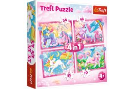 Puzzle trefl 4in1 patrula unicorni si magie