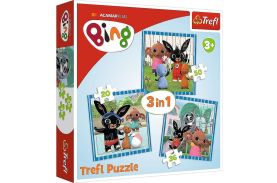 Puzzle trefl 3in1 bang distractia cu prietenii