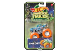 Hot wheels monster truck glow in the dark masinuta bigfoot scara 1:64