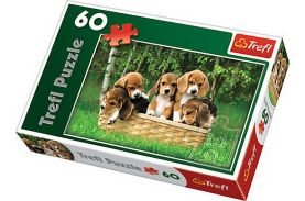 Puzzle trefl 60 catelusi beagle