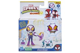 Spidey prietenii extraordinari set figurina ghost spider 10cm si accesorii