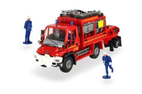 Masina de pompieri cu remorca 2 figurine 36 cm