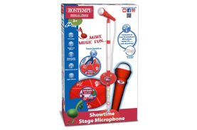 Bontempi micrfon cu stativ rosu