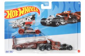 Set camion si masina sport hot wheels rat rig