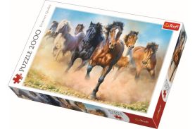 Puzzle trefl 2000 herghelie de cai galopand
