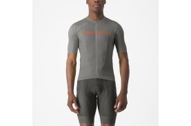 Tricou cu maneca scurta Castelli Elements Gri/Portocaliu S