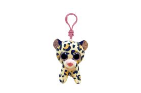 Plus breloc ty 8.5cm boos leopard maro roz