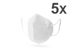 Set de 5 Măști de protectie FFP2 cu 5 straturi