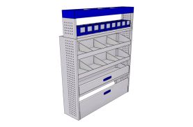 Sistem mobilier modular pe partea dreapta Provan 57-1-138-00 pentru CITROEN Relay 2006, ampatament L2 (3450 mm), inaltime H2 (2522 mm)