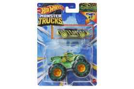 Hot wheels monster truck si masinuta metalica gunkster