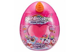 Unicornul curcubeu cu paiete roz