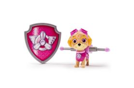 Figurina si insigna paw patrol skye aviatoare