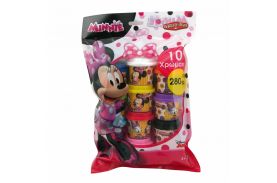 Set 10 borcanase cu plastilina minnie