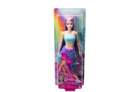 Barbie dreamtopia papusa sirena cu par mov si coada mov