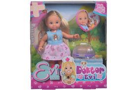 Set papusa doctor evi cu animalut de companie purcelus de guineea
