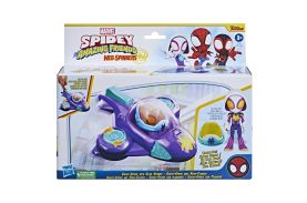 Spidey prietenii extraordinari set masinuta si figurina ghost spider