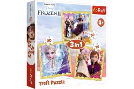 Puzzle trefl 3in1 frozen2 ana si elsa