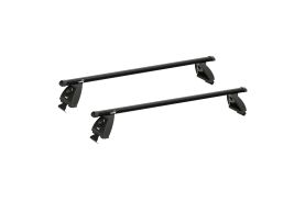 Sistem bare transversale Hakr Aluminiu negre pentru VOLKSWAGEN Passat (B6), 4 usi Sedan, an fabricatie 2005 - 2010, Sistem cu prindere pe plafon normal