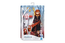 Papusa frozen2 anna cu par lung pentru impletit