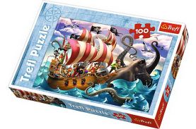Puzzle trefl 100 lupta pe mare