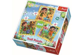 Puzzle trefl 3in1 aventura