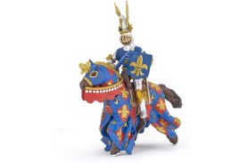 Papo figurina cavaler crin albastru