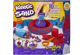 Kinetic sand set sandtastic cu 10 accesorii si nisip