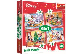 Puzzle 4in1 sarbatorind craciunul