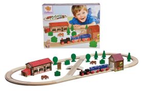 Eichhorn set trenulet cu pista din lemn