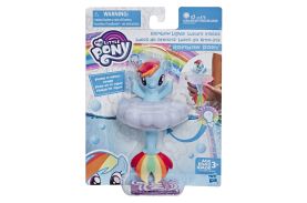 Ponei sirena rainbow dash cu lumini curcubeu