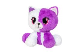 Plus pisicuta kitty alb si mov 25cm