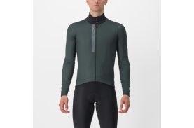 Tricou cu maneca lunga Castelli Entrata Thermal Verde Inchis XXL