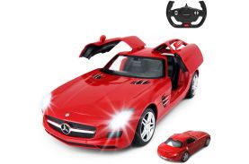 Masina cu telecomanda mercedes-benz sls rosu scara 1 la 14