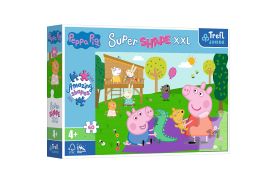 Puzzle trefl primo super shape xxl 60 peppa pig si fratiorul