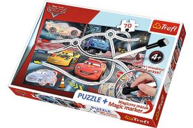 Puzzle trefl 70 plus marker cars2