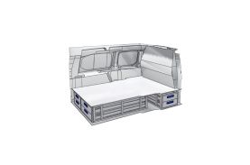 Sistem de sertare sub podea XLD Line Provan 57-1-113-00 pentru VOLKSWAGEN Caddy Maxi 2020, ampatament L2 (2970 mm), inaltime H1 (1860 mm)