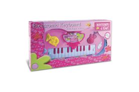 Bontempi orga electronica cu efecte luminoase roz