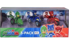Eroi in pijamale set 3 motociclete cu figurina scara 1:64