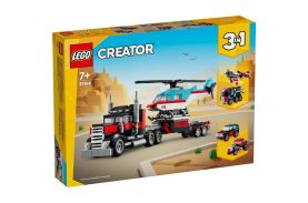 Lego creator 3in1 camioneta platforma cu elicopter 31146