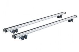 Sistem de 2 bare transversale aluminiu CRUZ 924-064 Alu Cargo R138 pentru Peugeot e-Rifter M/Standard (I - railing) (2018-->) cu bare longitudinale