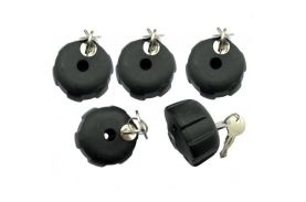 Peruzzo 365/5 - set de 5 incuietoare antifurt pentru suportul de bicicleta Siena